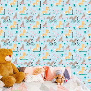 Papier Peint Feuilles D'animaux Pour La Chambre De Bébé – Image 6