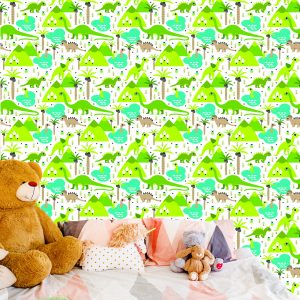 Papier Peint Dinosaures De Tree Lake Pour Chambre De Garçon – Image 6