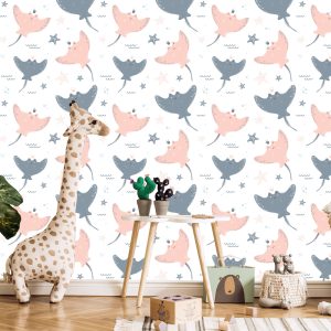 Papier Peint Pour Les Filles Animaux Étoiles Points – Image 5
