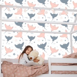 Papier Peint Pour Les Filles Animaux Étoiles Points – Image 7