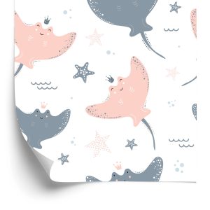 Papier Peint Pour Les Filles Animaux Étoiles Points – Image 2