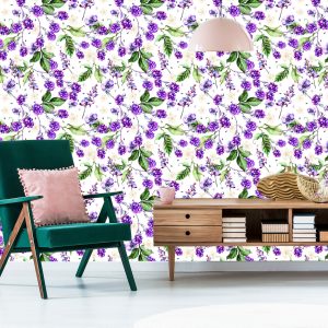 Papier Peint Pour La Cuisine Fruit Feuilles Fleurs – Image 6