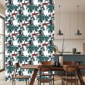 Papier Peint Chats Sauvages Et Palmiers – Image 4