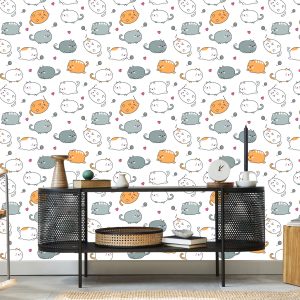 Papier Peint Pour Les Enfants - Happy Cats – Image 5