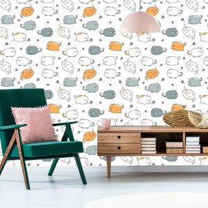 Papier Peint Pour Les Enfants - Happy Cats – Image 6