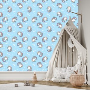 Papier Peint Pour Les Enfants - Licornes Magiques – Image 3