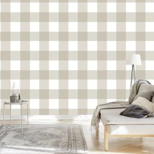 Papier Peint Plaid Optique Géométrique Pour Le Salon – Image 3