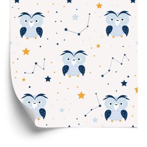 Papier Peint Hiboux Dans Les Étoiles – Image 2