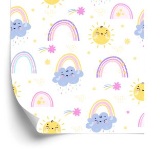 Papier Peint Arc-En-Ciel Et Soleil – Image 2