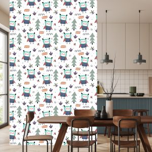 Papier Peint Hiboux Aux Papillons – Image 4