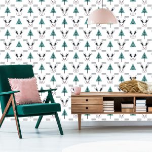 Papier Peint Lapins Et Arbres – Image 6
