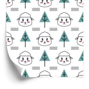 Papier Peint Moutons Près Des Arbres – Image 2