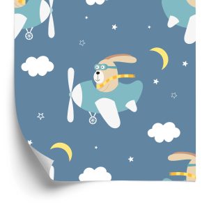 Papier Peint Lapins Dans Les Avions – Image 2