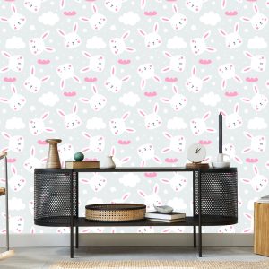 Papier Peint Lapins Sur Le Fond Des Nuages – Image 5