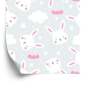 Papier Peint Lapins Sur Le Fond Des Nuages – Image 2