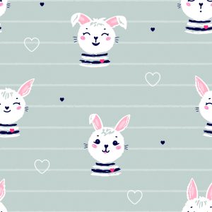 Papier Peint Lapins, Sur, A, Rayé, Fond – Image 1