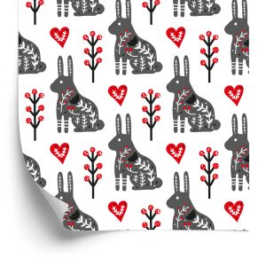 Papier Peint Lapins Dans Un Cadre Intéressant – Image 2