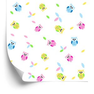 Papier Peint Hiboux Colorés – Image 2