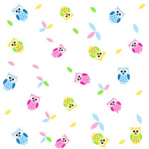Papier Peint Hiboux Colorés – Image 1