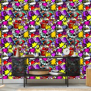 Papier Peint Graffiti Avec Des Cerises – Image 5