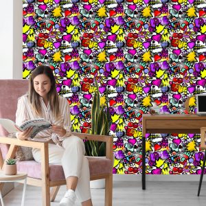 Papier Peint Graffiti Avec Des Cerises – Image 7