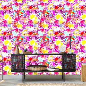 Papier Peint Graffiti Rose – Image 5