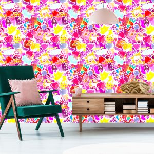 Papier Peint Graffiti Rose – Image 6