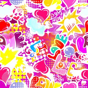 Papier Peint Graffiti Rose – Image 1