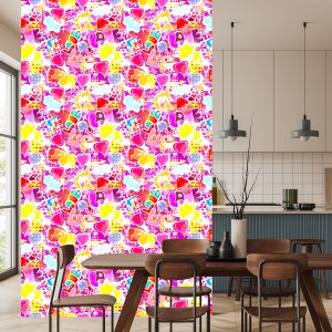 Papier Peint Graffiti Rose – Image 4