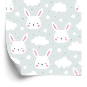 Papier Peint Lapins Blancs – Image 2
