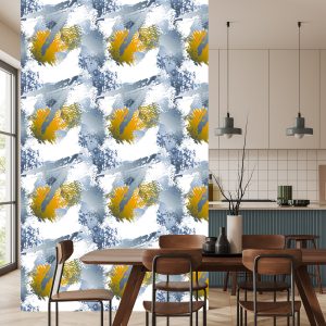 Papier Peint Graffiti Avec Des Éléments Jaunes – Image 4