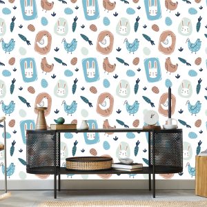 Papier Peint Lapins Et Oiseaux – Image 5