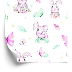 Papier Peint Lapins Pastels – Image 2