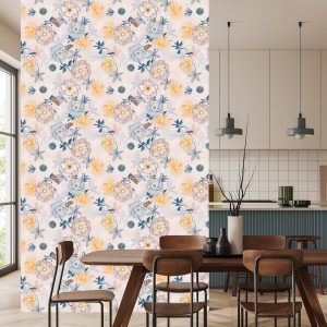 Papier Peint Fleurs Colorées Délicates – Image 4
