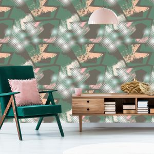 Papier Peint Graffiti Avec Des Éléments Verts – Image 6