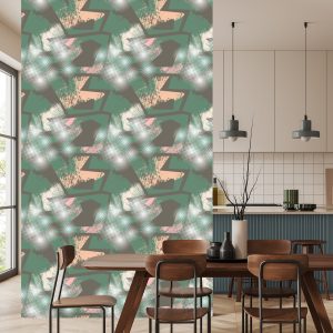 Papier Peint Graffiti Avec Des Éléments Verts – Image 4