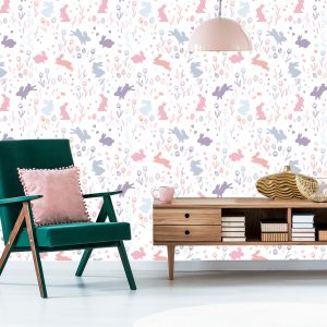 Papier Peint Lapins Et Papillons – Image 6