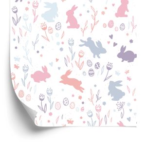 Papier Peint Lapins Et Papillons – Image 2