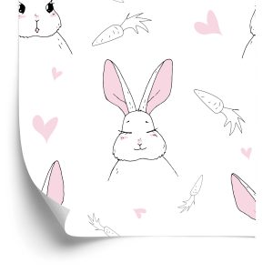 Papier Peint Lapins Aux Carottes – Image 2