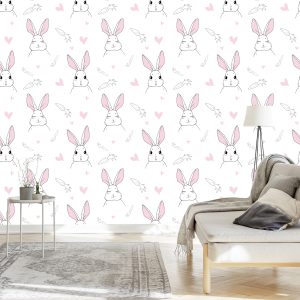 Papier Peint Lapins Aux Carottes – Image 3