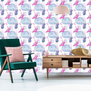 Papier Peint Lapins Colorés – Image 6