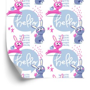 Papier Peint Lapins Colorés – Image 2