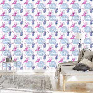 Papier Peint Lapins Colorés – Image 3