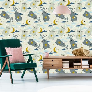 Papier Peint Lapins, Sur, Les, Nuage, Fond – Image 6