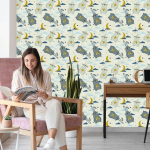 Papier Peint Lapins, Sur, Les, Nuage, Fond – Image 7