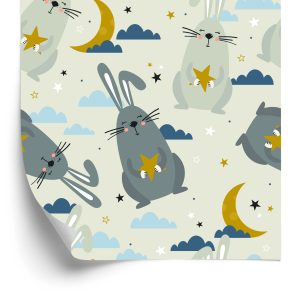 Papier Peint Lapins, Sur, Les, Nuage, Fond – Image 2