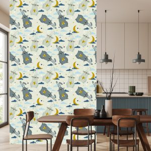 Papier Peint Lapins, Sur, Les, Nuage, Fond – Image 4