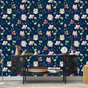 Papier Peint Hiboux Sur Fond Sombre – Image 5