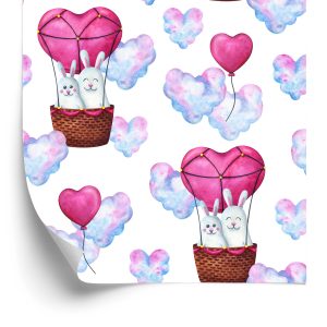 Papier Peint Lapins Dans Les Nuages – Image 2