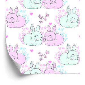 Papier Peint Lapins Doux – Image 2